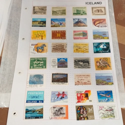 230 - Iceland small collection on 9 album pages, from early to recent (2005) good basis for expansion.