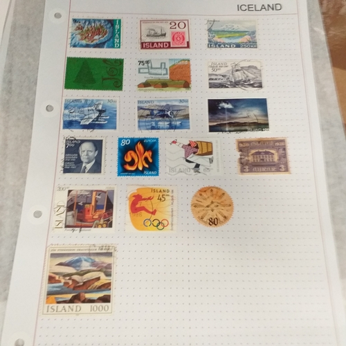 230 - Iceland small collection on 9 album pages, from early to recent (2005) good basis for expansion.