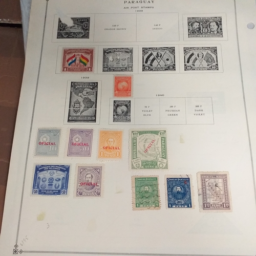 269 - Paraguay mint/used selection/accumulation on 17 old album pages, some double sided, mainly from earl... 