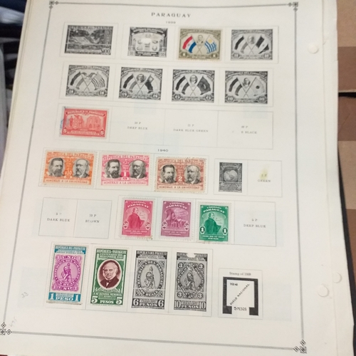 269 - Paraguay mint/used selection/accumulation on 17 old album pages, some double sided, mainly from earl... 
