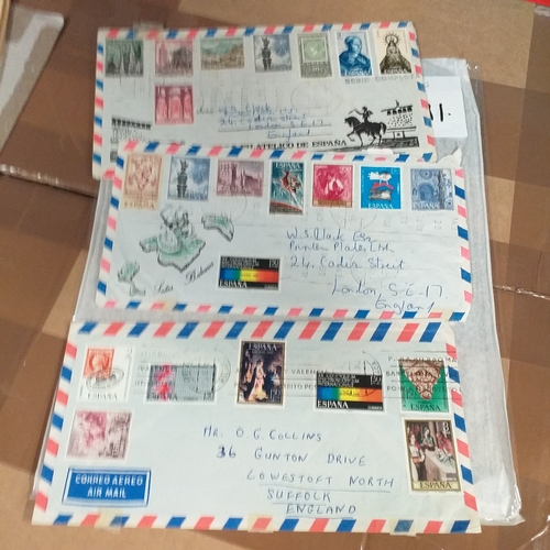 291 - Spain. Early, mostly used  collection to 1970's on 18 pages incl 4 covers - 328 stamps