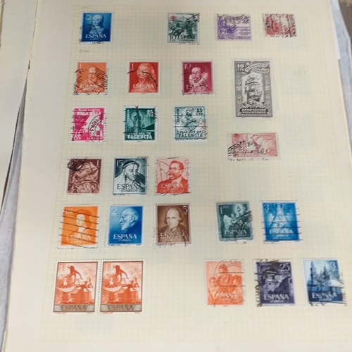 291 - Spain. Early, mostly used  collection to 1970's on 18 pages incl 4 covers - 328 stamps