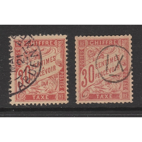 389 - Yt Tax 32 - 1893 30c Red Orange - Very fine used