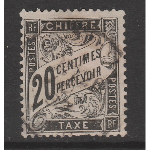 397 - SG D286 - 1881 20c Black due - Fine used  - CDS cancel