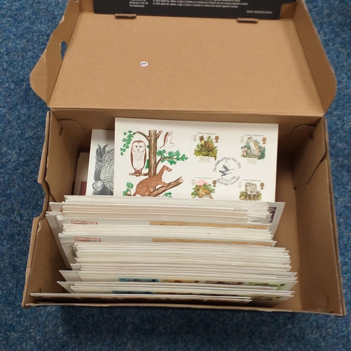 93 - Adidas Shoe Box containing 150+ GB First day Covers. 59 Definitives and 99 Commemoratives. Many diff... 