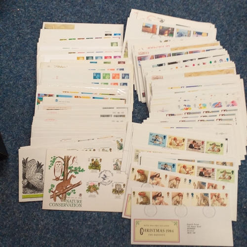 93 - Adidas Shoe Box containing 150+ GB First day Covers. 59 Definitives and 99 Commemoratives. Many diff... 