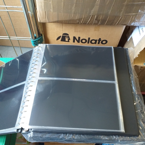 117 - Cover Album. A high quality black Lindner ring binder with quality slip case  with Guernsey Post Off... 