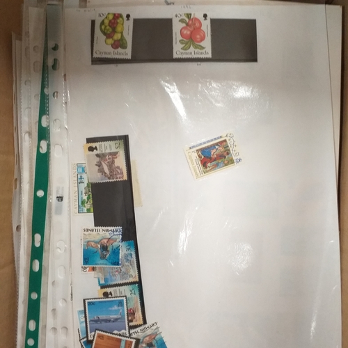 10 - Box: Album Sheets, all World, approximately 300 sheets, with no specific order. Good potential with ... 