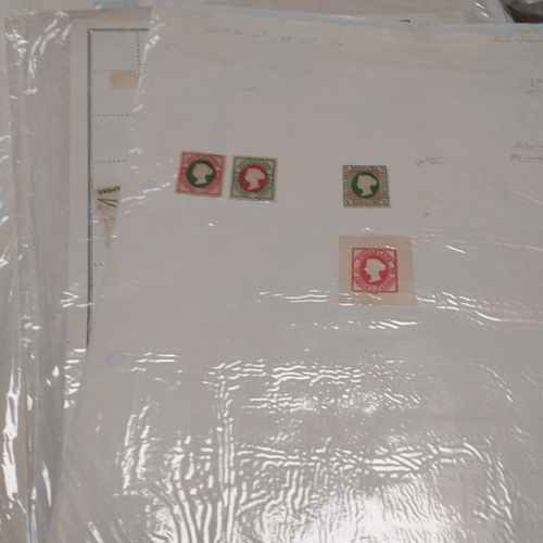 29 - Box of album leaves - 100's mostly Commonwealth, some foreign - viewing required