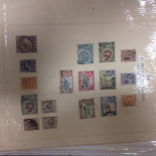 29 - Box of album leaves - 100's mostly Commonwealth, some foreign - viewing required