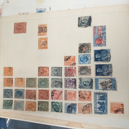 30 - Box of album leaves - 100's mostly Commonwealth, some foreign - viewing required