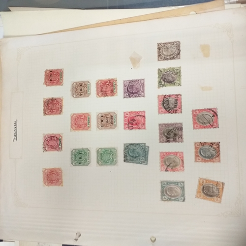30 - Box of album leaves - 100's mostly Commonwealth, some foreign - viewing required