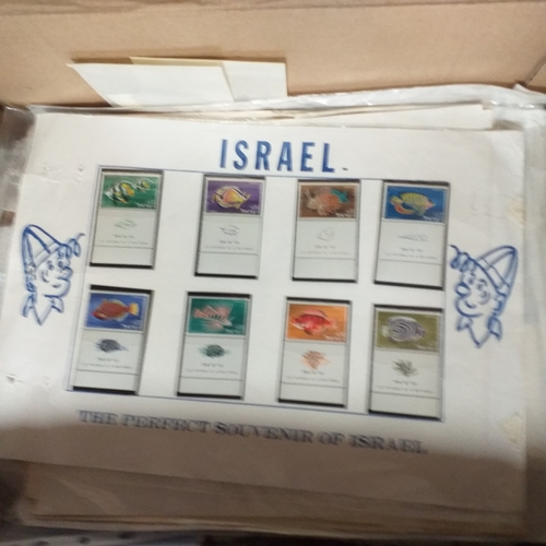 25 - Box housing mint/used collections in stock books/albums incl Australia, New Zealand, Commonwealth 19... 