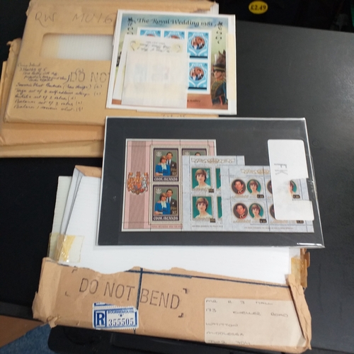 37 - Glory box with limited edition Benham Covers and around 24 envelopes containing Royalty Booklets, mi... 