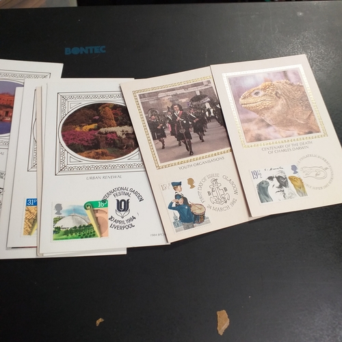 37 - Glory box with limited edition Benham Covers and around 24 envelopes containing Royalty Booklets, mi... 