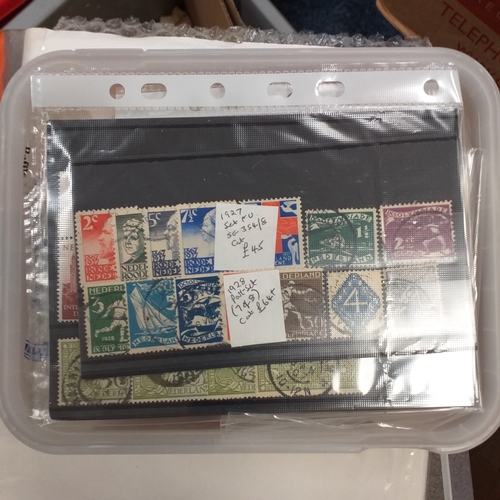 23 - Netherlands: Walls Ice Cream Box with mainly used commems 1906-1977 with SG numbers
(100s) Cat £4100... 