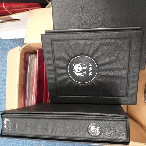 2 - Naked wines box containing 7 albums incl GB Silk Cover collection (2 albums), Disney, 1986 Royal Wed... 