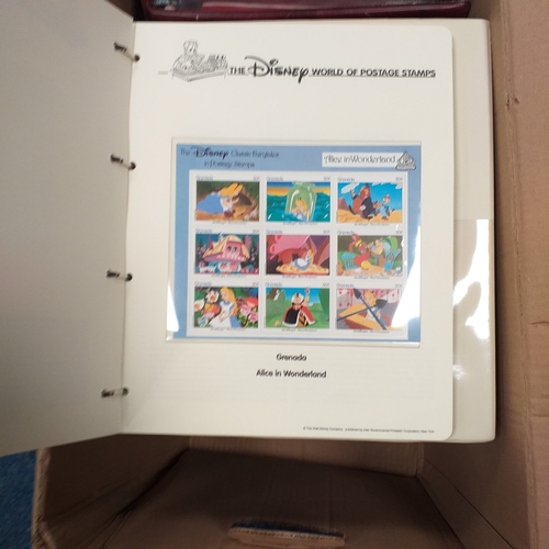 2 - Naked wines box containing 7 albums incl GB Silk Cover collection (2 albums), Disney, 1986 Royal Wed... 