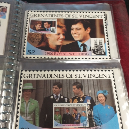 2 - Naked wines box containing 7 albums incl GB Silk Cover collection (2 albums), Disney, 1986 Royal Wed... 