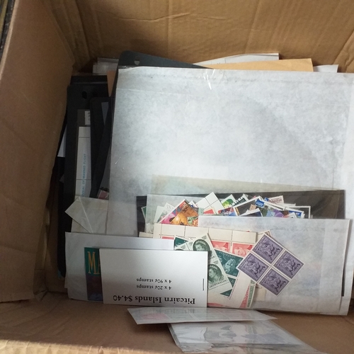 3 - Glory Box: Mainly British Commonwealth, with quantity of mint and used stamps on stock cards, sheets... 
