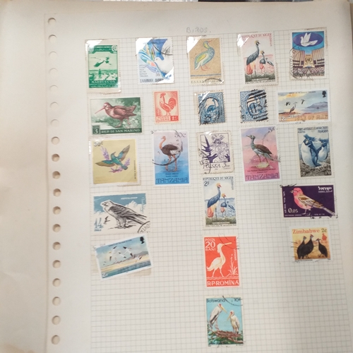 31 - Box of album leaves - 100's mostly Commonwealth, some foreign - viewing required