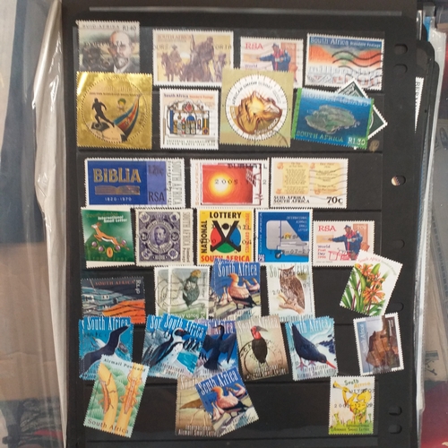 32 - Box of album leaves - 100's mostly Commonwealth, some foreign - viewing required