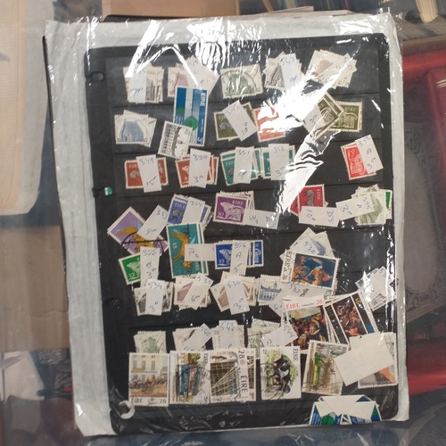 32 - Box of album leaves - 100's mostly Commonwealth, some foreign - viewing required