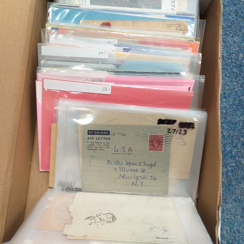 4 - Box: Great Britain: A retired dealer's stock of covers, predominately postal stationery, and some po... 