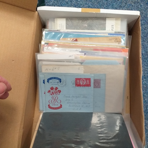 4 - Box: Great Britain: A retired dealer's stock of covers, predominately postal stationery, and some po... 