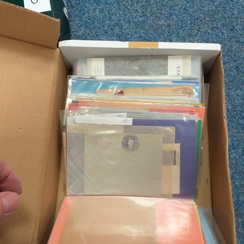 4 - Box: Great Britain: A retired dealer's stock of covers, predominately postal stationery, and some po... 