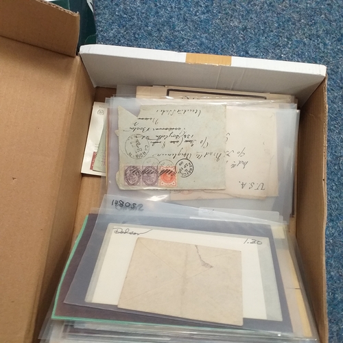 4 - Box: Great Britain: A retired dealer's stock of covers, predominately postal stationery, and some po... 