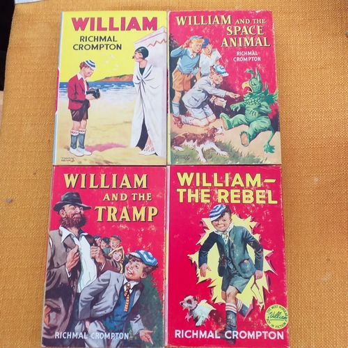 43 - William Books by Richmal Compton all 1960's editions, very clean in bright, undamaged jackets.  4 ti... 