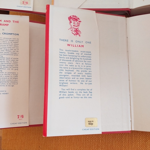 43 - William Books by Richmal Compton all 1960's editions, very clean in bright, undamaged jackets.  4 ti... 