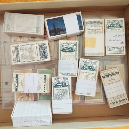 47 - Box of 'better' Wills sets from 1910's, 20's (12 sets in all) including Physical Culture, Signalling... 