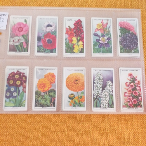 52 - 4 Flower sets from Wills and Carreras, all very clean and in very good condition.  Cat £85