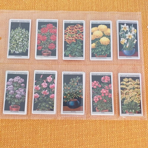 52 - 4 Flower sets from Wills and Carreras, all very clean and in very good condition.  Cat £85
