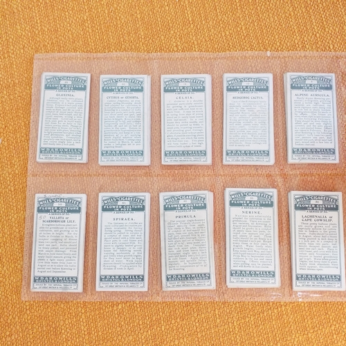 52 - 4 Flower sets from Wills and Carreras, all very clean and in very good condition.  Cat £85
