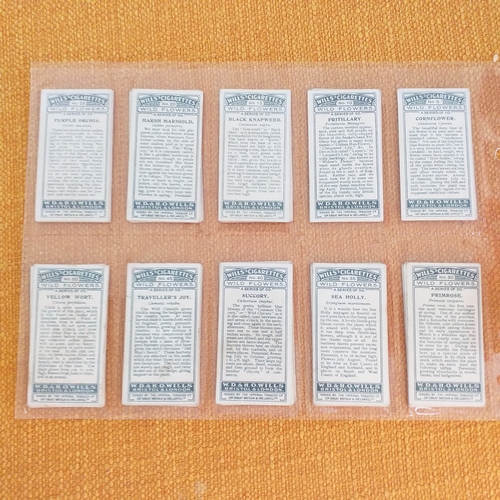 52 - 4 Flower sets from Wills and Carreras, all very clean and in very good condition.  Cat £85