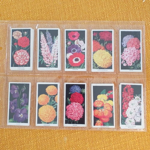 52 - 4 Flower sets from Wills and Carreras, all very clean and in very good condition.  Cat £85