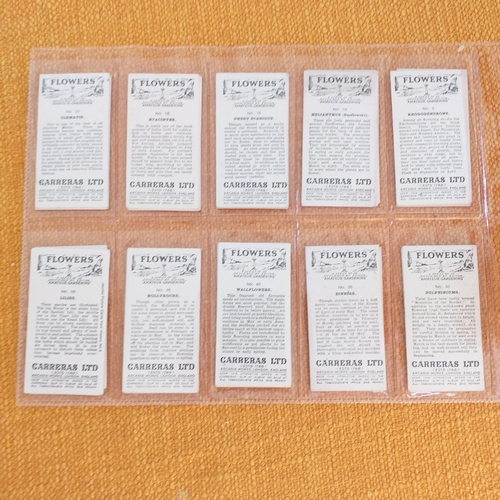 52 - 4 Flower sets from Wills and Carreras, all very clean and in very good condition.  Cat £85