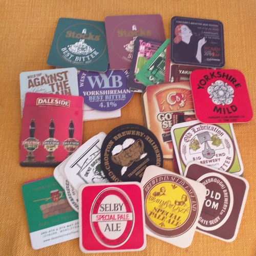 53 - Beermats - 70+ very clean mats from Yorkshire Breweries