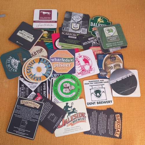 53 - Beermats - 70+ very clean mats from Yorkshire Breweries