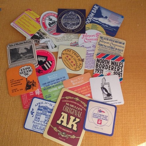 55 - Beermats - 40+ very clean, advertising various events/attractions