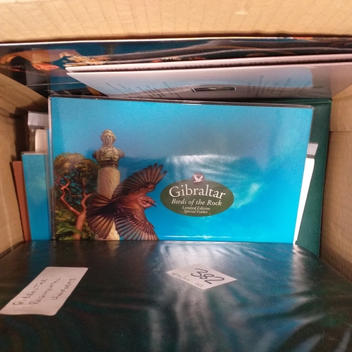 7 - Box: Gibraltar contains presentation packs, year packs, sheetlets & covers. There are 3 collections,... 