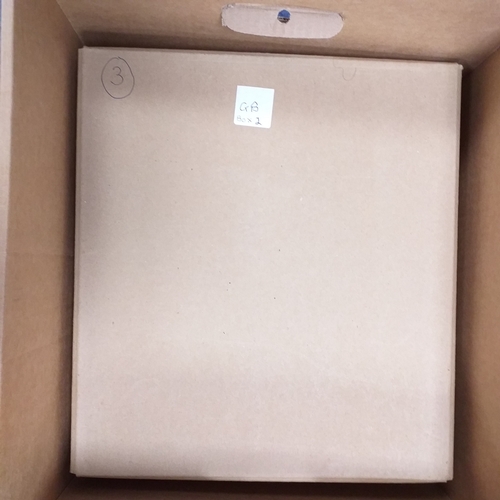 9 - Box: GB. A large storage box containing 4 smaller boxes filled with album sheets, spanning KGV onwar... 