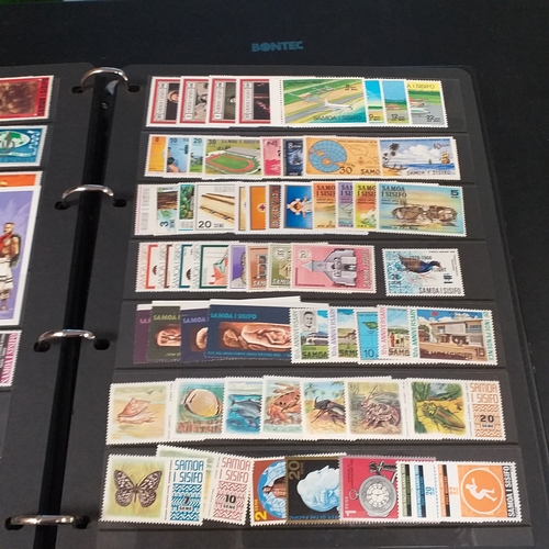12 - Box: 6 Stock books and albums, contain collections from Jamaica, Malaysia, Football thematics and 2 ... 