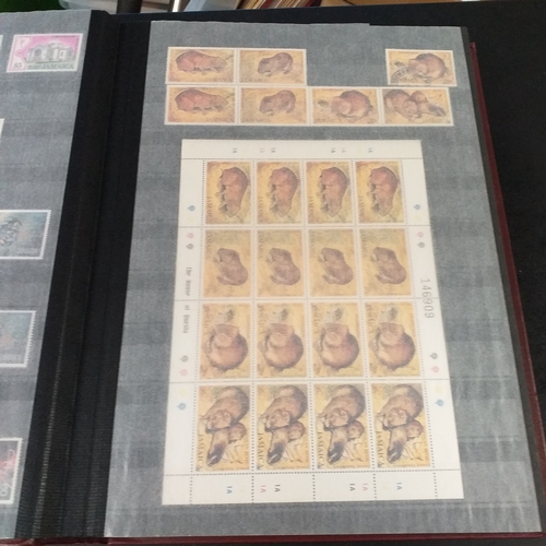 12 - Box: 6 Stock books and albums, contain collections from Jamaica, Malaysia, Football thematics and 2 ... 