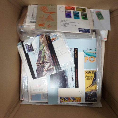 13 - Box: New Zealand, heavy box contains a potpourri of New Zealand material including several collectio... 