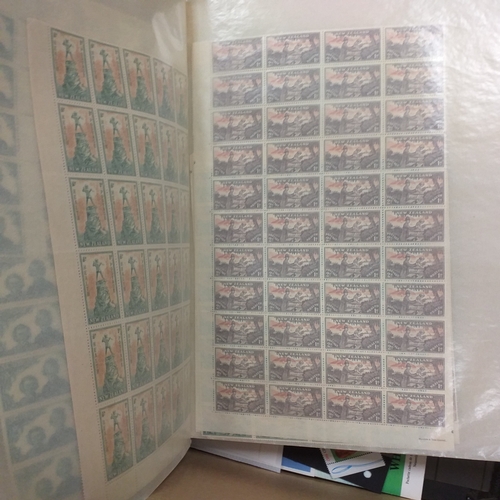 13 - Box: New Zealand, heavy box contains a potpourri of New Zealand material including several collectio... 