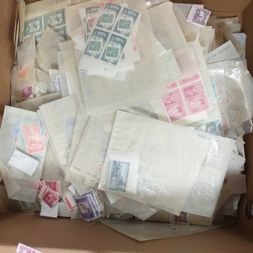 19 - Glory box - containing a quantity of world stamps in glassine envelopes mint/used - sets and singles